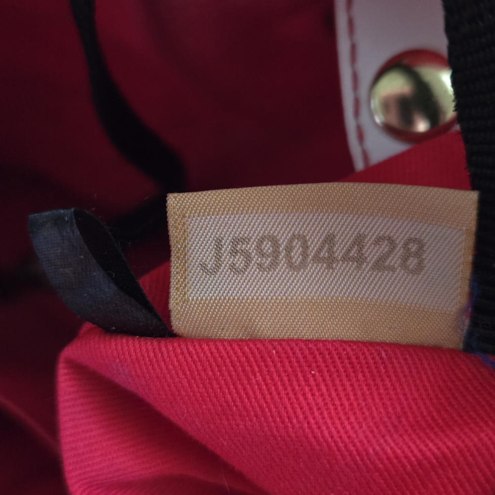 Dooney & Bourke Red and White Floral Drawstring Bucket Bag - Picture 11 of 16